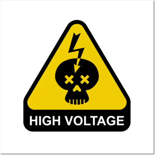 Danger High Voltage Posters and Art